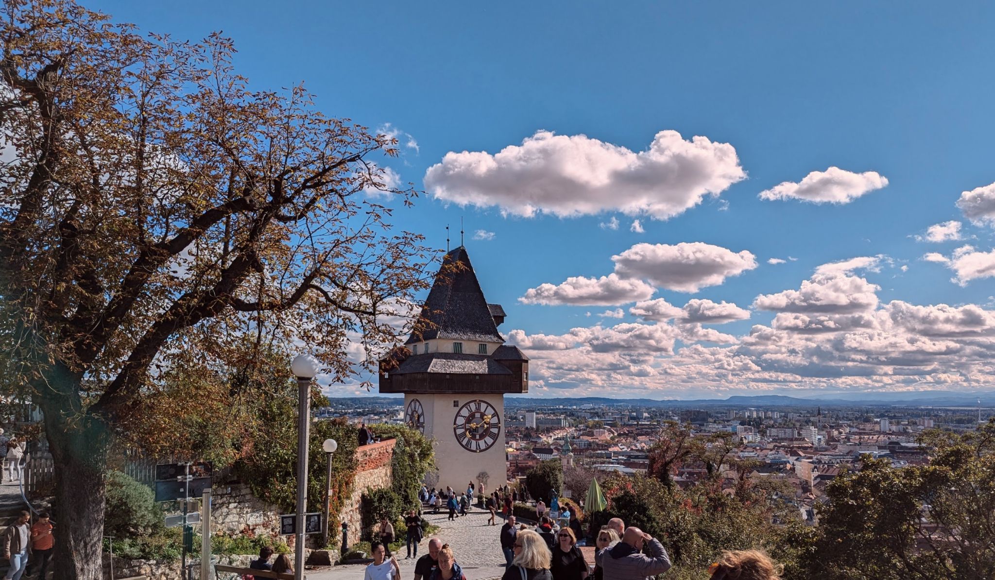 A photo of the Clocktower in Graz, Austria.