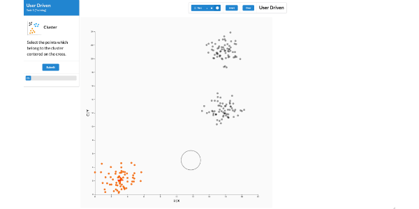 Example of user driven task in the study.