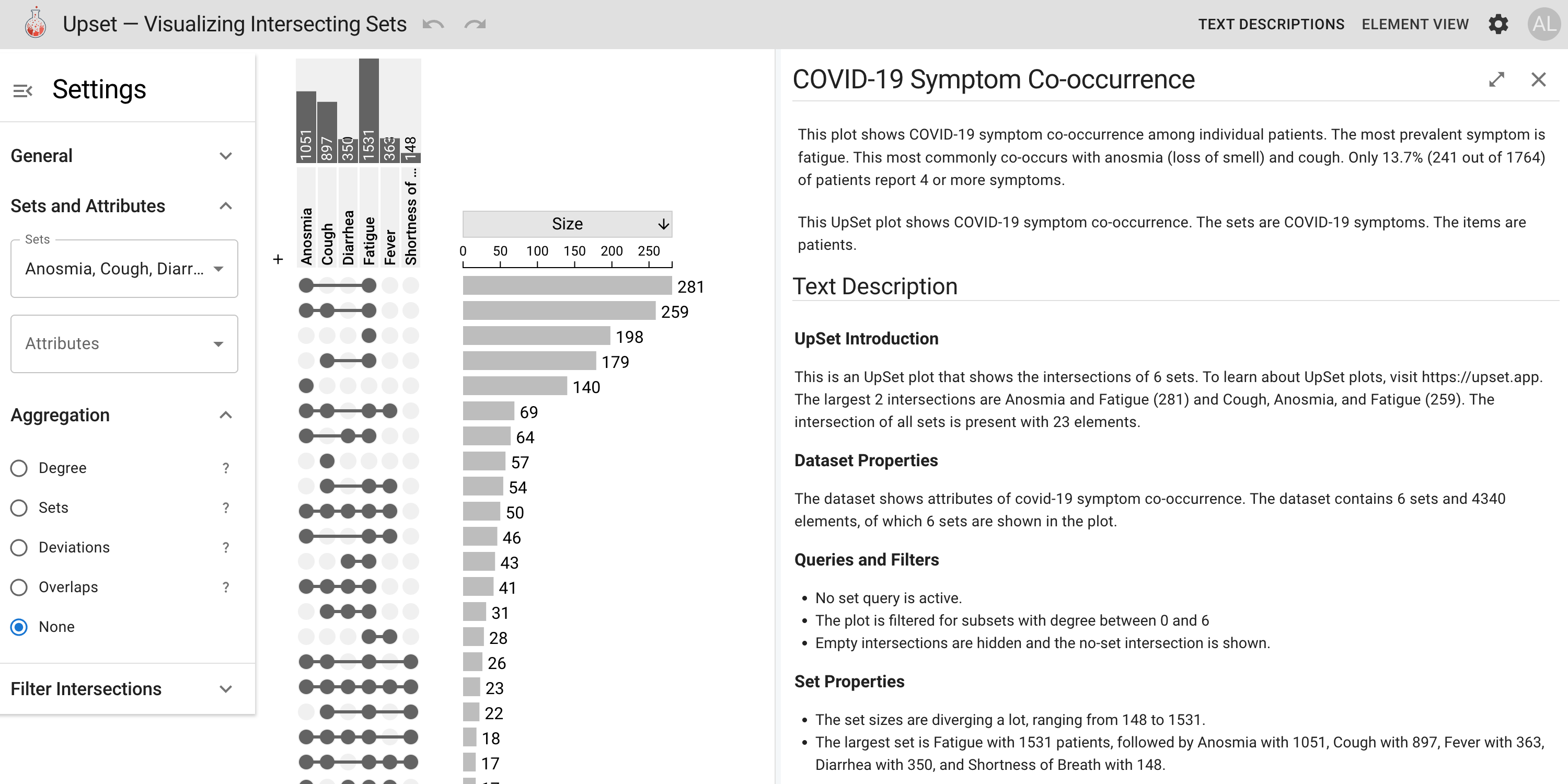 Accessible Text Descriptions screenshot